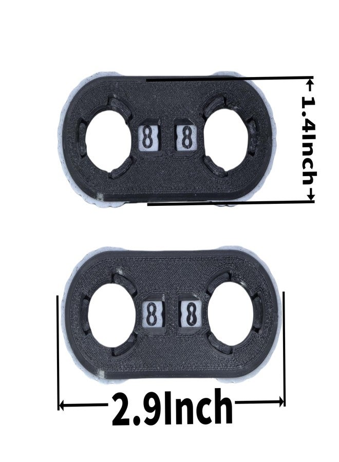 XJPONGC 2 Pack MTG Life Counter - HP Tracker with Tracking Card SlotMTG Tabletop RPG(not inclouded dice Inside) Dungeons and Dragons(2 Pack Black White) - Image 3
